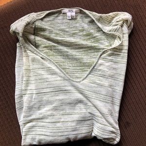 Helmut Lang sheer poncho style T-shirt